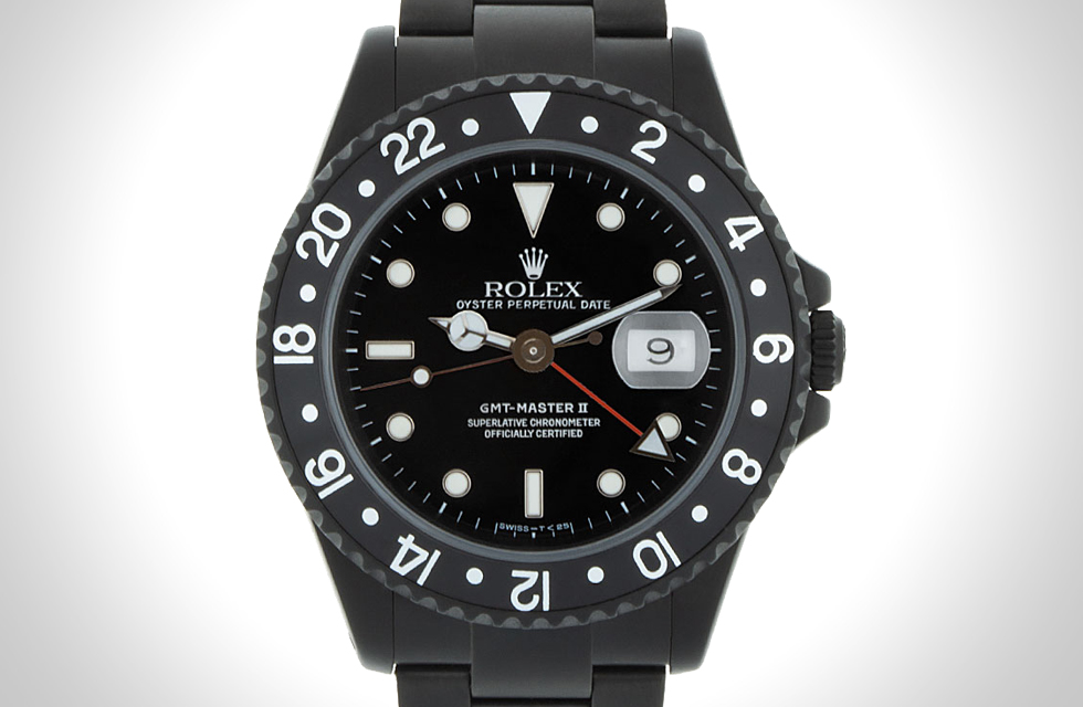 BLACK LIMITED EDITION ROLEX GMT MASTER II BY ALEJANDRO ALCOCER