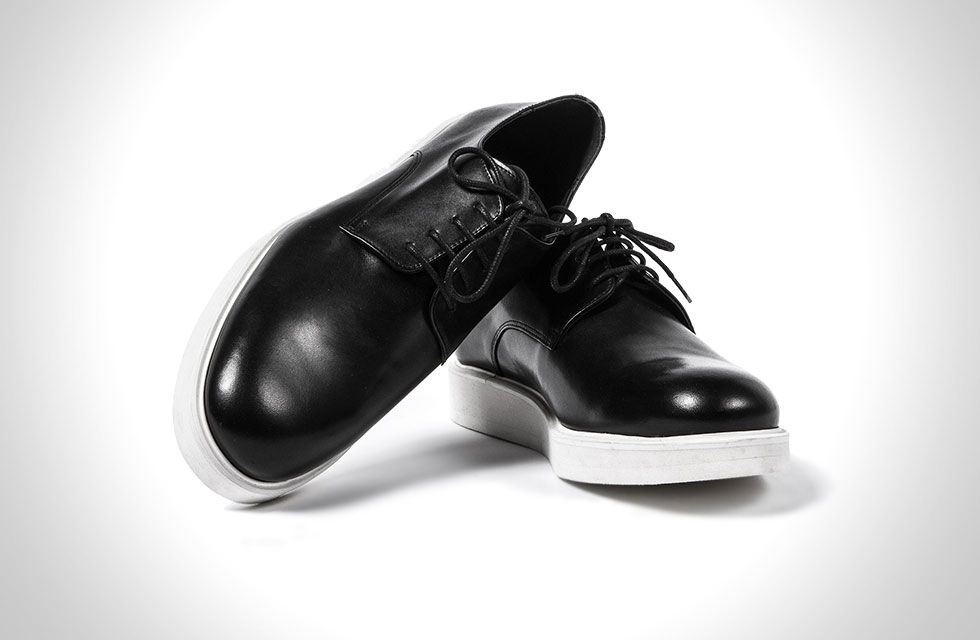 Midnight Creeper Matt Black Leather Lace-up shoes