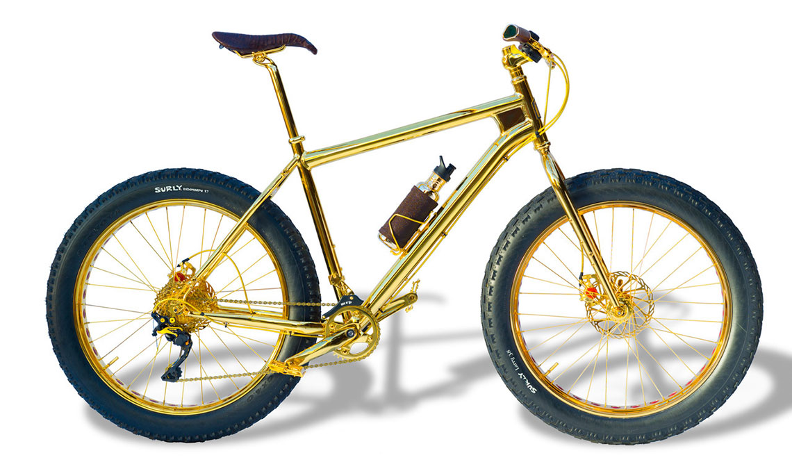THE BEVERLY HILLS EDITION SOLID GOLD MOUNTAIN BIKE