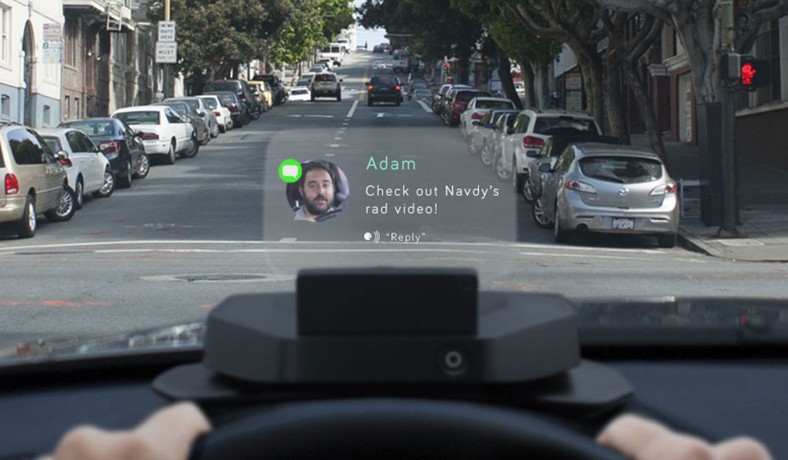 NAVDY PORTABLE HEADS-UP DISPLAY FOR YOUR PHONE