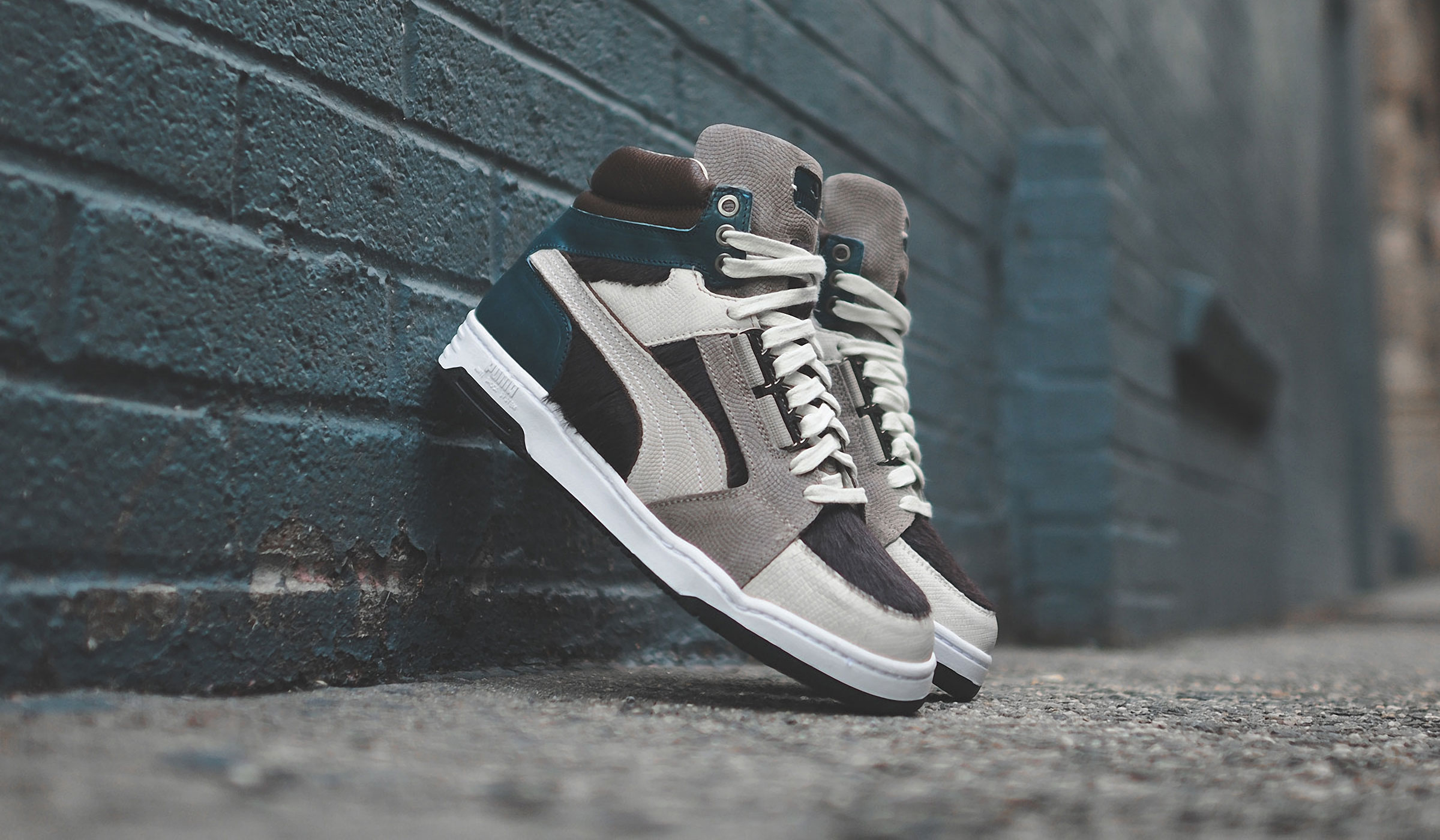 PUMA SLIPSTREAM "MADE IN ITALY" - BROWN, GREY & GREEN