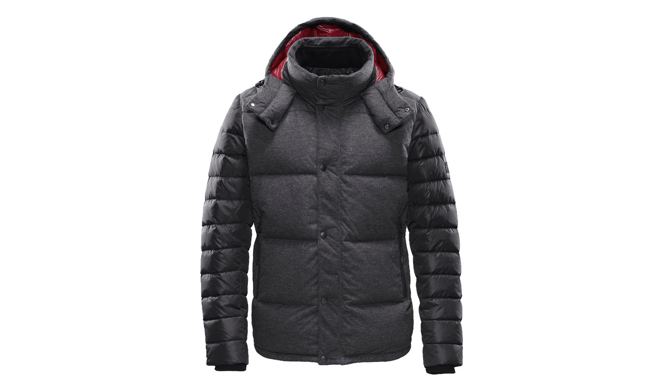 BONDED KNIT COMBO DOWN JACKET