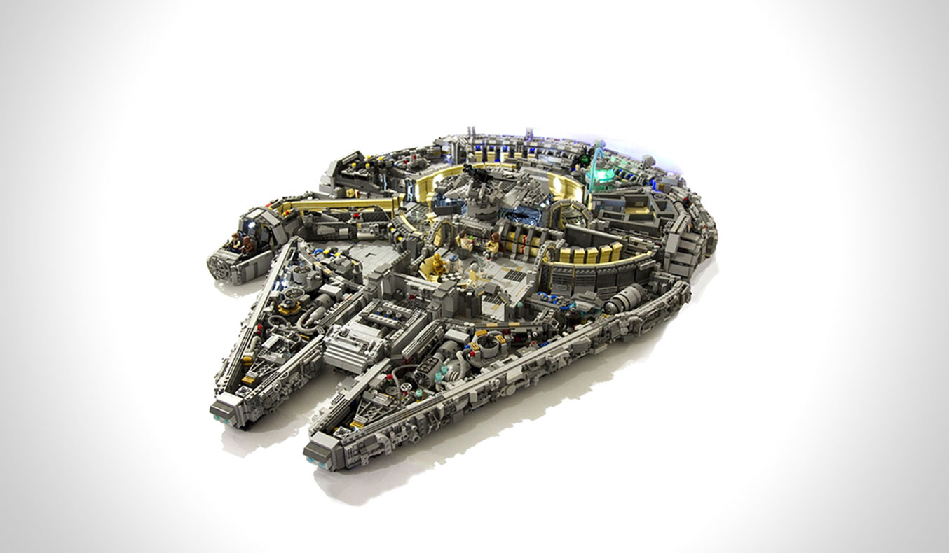 10,000-PIECE LEGO MILLENNIUM FALCON