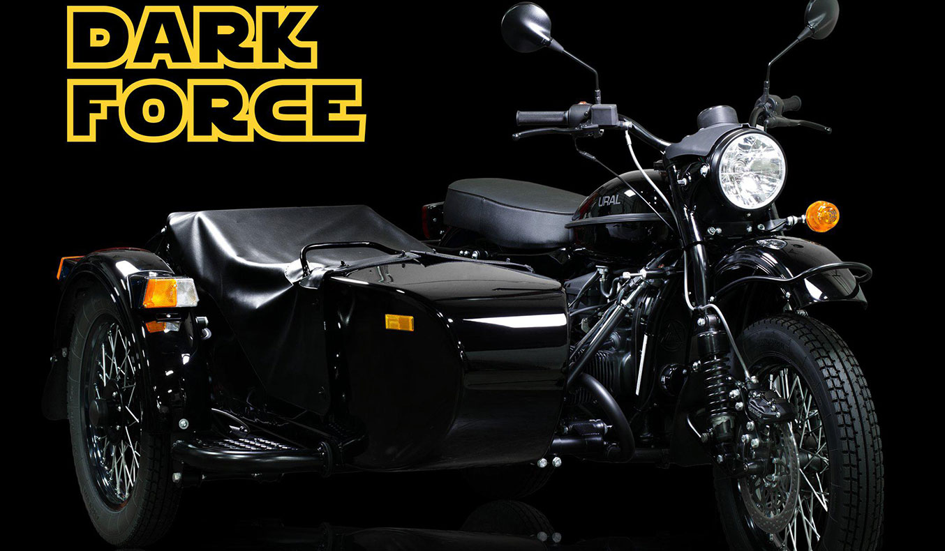 URAL LIMITED EDITION 'DARK FORCE' MOTORCYCLE LIGHTSABER INCLUDED