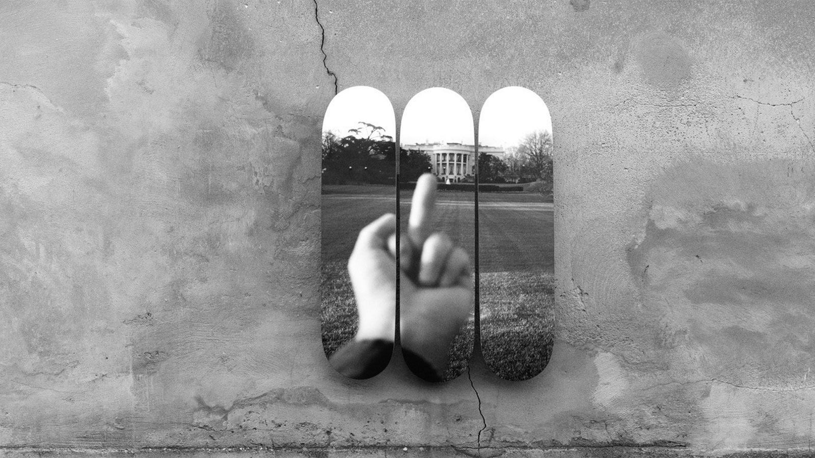 STUDY OF PERSPECTIVE - THE WHITE HOUSE 2017 SKATE DECKS